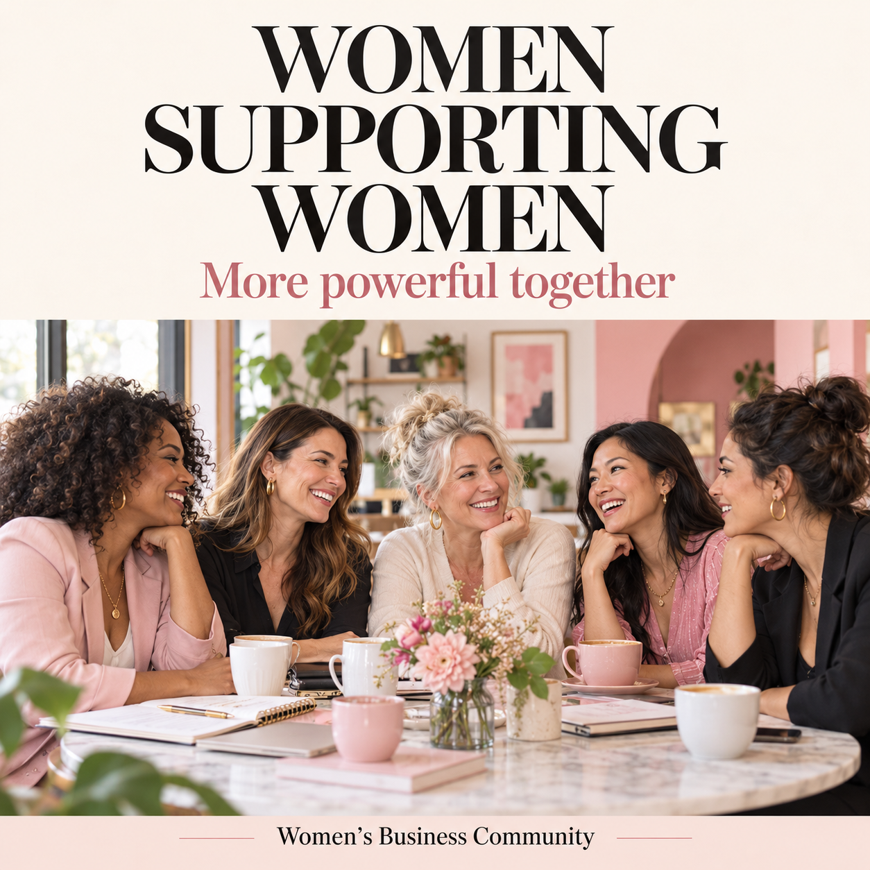Women supporting women, stronger together